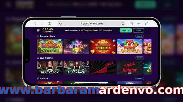 Main screen of Www.barbaramardenvo.com ios page for PK players